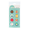 American Crafts - Abode Collection - Flair - 8 Adhesive Badges - Sugar and Spice, CLEARANCE
