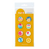 American Crafts - Heat Wave Collection - Flair - 8 Adhesives Badges - Day In The Sun, CLEARANCE