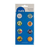 American Crafts - Margarita Collection - Flair - 8 Adhesive Badges - Beach Bound
