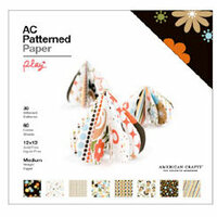 American Crafts - 12 x 12 Patterned Paper Pack - 60 Sheets - Play, BRAND NEW