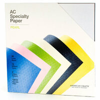 American Crafts - 12 x 12 Specialty Cardstock Pack - 30 Sheets - Pearl