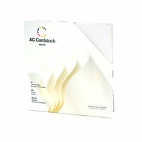 25 Pack Hamilco White Cardstock Scrapbook Paper 12x12 Heavy Weight 100 lb Cover Card Stock
