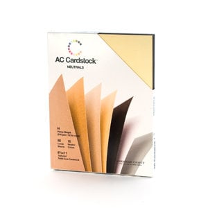 American Crafts - 8.5 x 11 Cardstock Pack - 60 Sheets - Neutrals