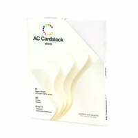 American Crafts - 8.5 x 11 Cardstock Pack - 60 Sheets - White