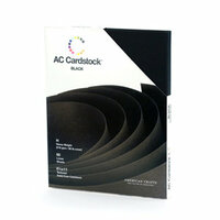 American Crafts - 8.5 x 11 Cardstock Pack - 60 Sheets - Black