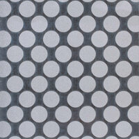 American Crafts - Pow! Collection - 12 x 12 Glitter Paper - Large Dots - Silver