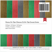 American Crafts - Christmas - 6 x 6 Specialty Paper Pad - Foil - Christmas