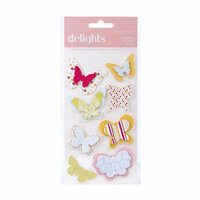 American Crafts - Hello Sunshine Collection - Delights - 3 Dimensional Stickers - Sunbeam