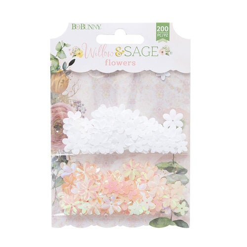 BoBunny - Willow and Sage Collection - Embellishments - Flowers
