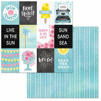 BoBunny - Summer Mood Collection - 12 x 12 Double Sided Paper - Beat the Heat