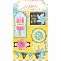 BoBunny - Summer Mood Collection - Layered Chipboard Stickers