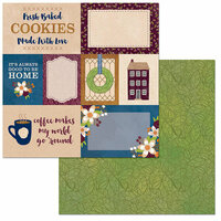 Bo Bunny - Stay Awhile Collection - 12 x 12 Double Sided Paper - Cozy