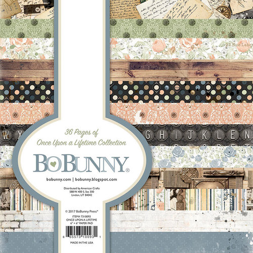 BoBunny - Once Upon a Lifetime Collection - 6 x 6 Paper Pad