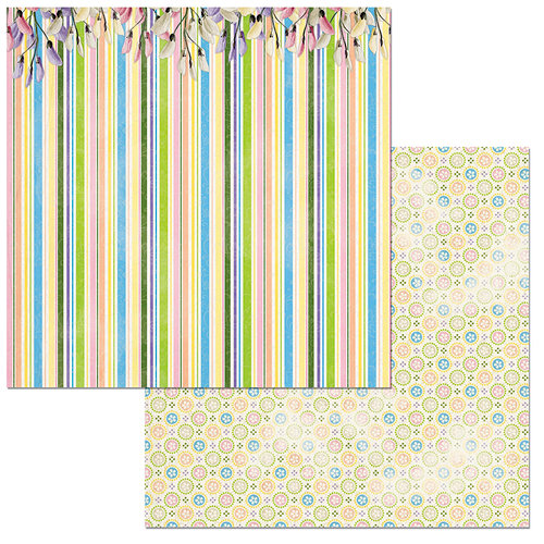 BoBunny - Cottontail Collection - 12 x 12 Double Sided Paper - Happy