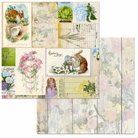 BoBunny - Cottontail Collection - 12 x 12 Double Sided Paper - Hippity Hop