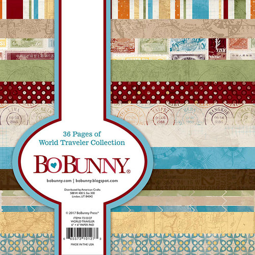 BoBunny - World Traveler Collection - 6 x 6 Paper Pad
