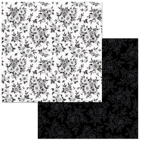 BoBunny - Black Tie Affair Collection - 12 x 12 Double Sided Paper - Black Tie