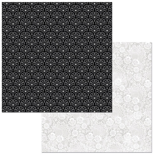 BoBunny - Black Tie Affair Collection - 12 x 12 Double Sided Paper - Diamonds
