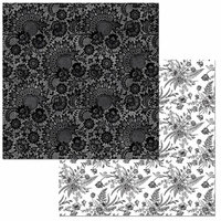 BoBunny - Black Tie Affair Collection - 12 x 12 Double Sided Paper - Lace