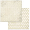 BoBunny - Double Dot Damask Collection - 12 x 12 Double Sided Paper - French Vanilla