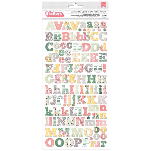 BoBunny - Sunshine Bliss Collection - Thickers - Alphabet