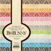 Bo Bunny - Double Dot Damask Collection - 6 x 6 Paper Pad