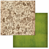 BoBunny - Jungle Life Collection - 12 x 12 Double Sided Paper - Wildlife