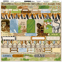 BoBunny - Jungle Life Collection - 12 x 12 Cardstock Stickers - Combo
