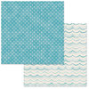 BoBunny - Escape to Paradise Collection - 12 x 12 Double Sided Paper - Waves