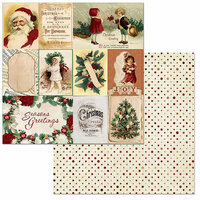 BoBunny - Yuletide Carol Collection - Christmas - 12 x 12 Double Sided Paper - Kris Kringle