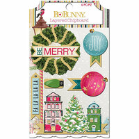 BoBunny - Christmas in the Village Collection - Layered Chipboard Stickers