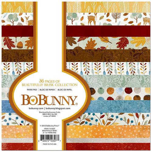 BoBunny - Beautifully Brisk Collection - 6 x 6 Paper Pad