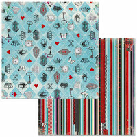 BoBunny - Land of Wonder Collection - 12 x 12 Double Sided Paper - Madness