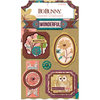 BoBunny - Floral Spice Collection - Layered Chipboard Stickers