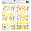 BoBunny - Banner Year Collection - Thickers - Gold Foil