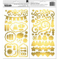 BoBunny - Banner Year Collection - Thickers - Gold Foil