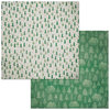 BoBunny - Winter Getaway Collection - 12 x 12 Double Sided Paper - Evergreen