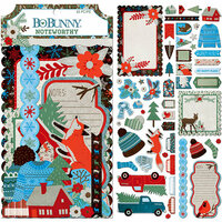 BoBunny - Winter Getaway Collection - Noteworthy Journaling Cards