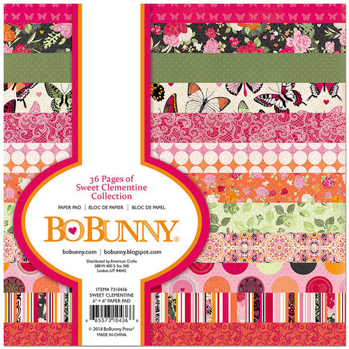 Bo Bunny - Sweet Clementine Collection - 6 x 6 Paper Pad