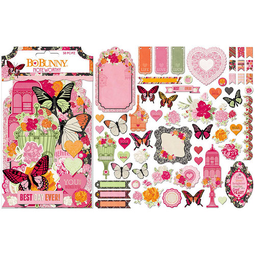 BoBunny - Sweet Clementine Collection - Noteworthy Journaling Cards