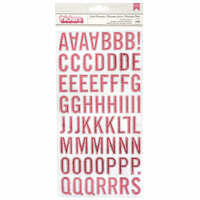 BoBunny - Sweet Clementine Collection - Thickers - Chipboard - Pink Foil - Alpha