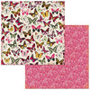 Bo Bunny - Sweet Clementine Collection - 12 x 12 Double Sided Paper - Butterflies