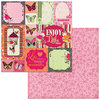 Bo Bunny - Sweet Clementine Collection - 12 x 12 Double Sided Paper - Enjoy