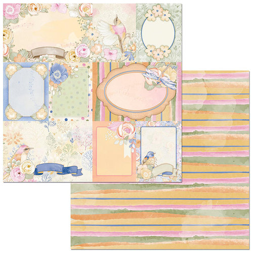 BoBunny - Harmony Collection - 12 x 12 Double Sided Paper - Dragonflies