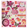 BoBunny - Sweet Clementine Collection - 12 x 12 Chipboard Stickers with Foil Accents