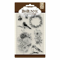 BoBunny - Secret Garden Collection - Clear Acrylic Stamps - Bird Song