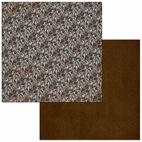 BoBunny - Double Dot Designs Collection - 12 x 12 Double Sided Paper - Lace - Coffee
