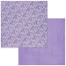 BoBunny - Bee-utiful You Collection - 12 x 12 Double Sided Paper - Double Dot - Lace - Lavender
