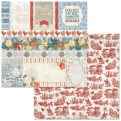 BoBunny - Boulevard Collection - 12 x12 Double Sided Paper - Boulevard de Paris