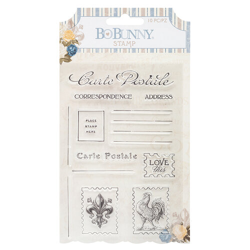 BoBunny - Boulevard Collection - Clear Acrylic Stamps